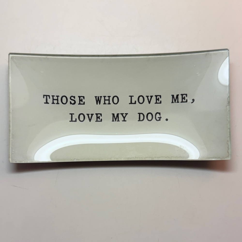 Rectangular Ceramic Tray with Quote